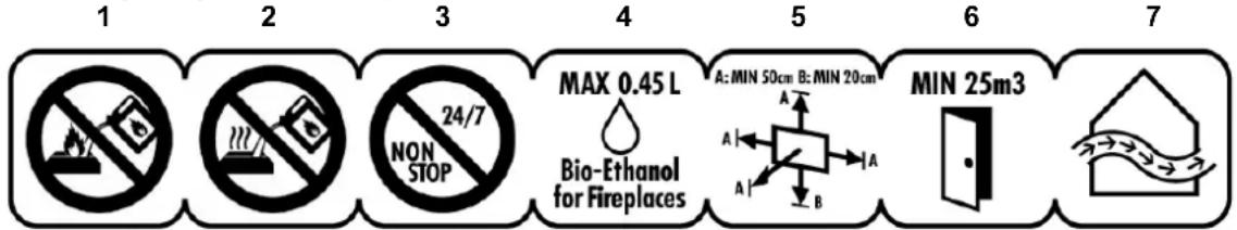 Eurom Kalahari - Pictograms - 1