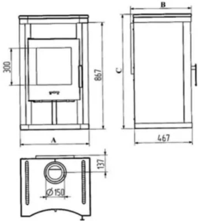 Wamsler Zurich - Disegni dimensionali e dati - 12