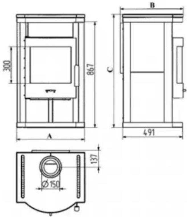 Wamsler Zurich - Disegni dimensionali e dati - 13