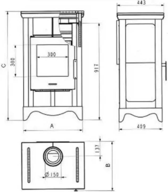 Wamsler Zurich - Plans avec les dimensions - 7