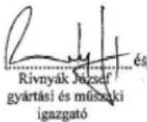 Wamsler Vista - Megfelelőségi nyilatkozat - 1