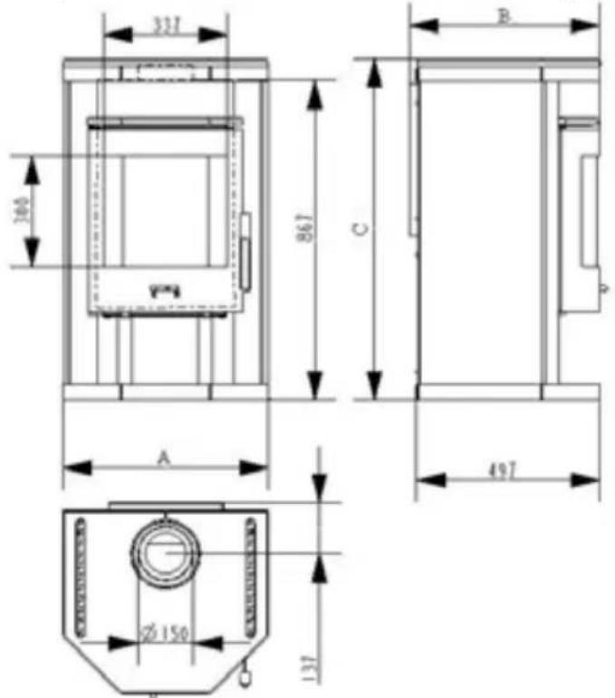 Wamsler Saturn - Disegni dimensionali dati - 4