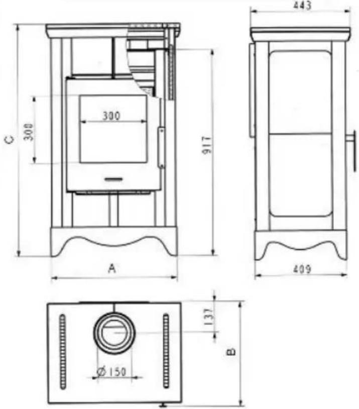 Wamsler Saturn - Disegni dimensionali dati - 7