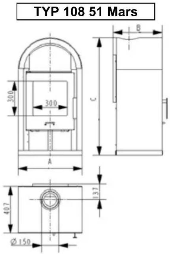 Wamsler Saturn - Disegni dimensionali dati - 3