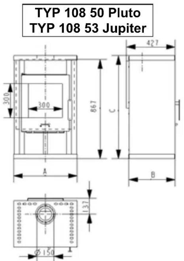 Wamsler Saturn - Disegni dimensionali dati - 1