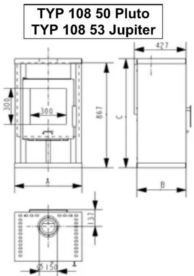 Wamsler Radiant - Disegni dimensionali dati - 1