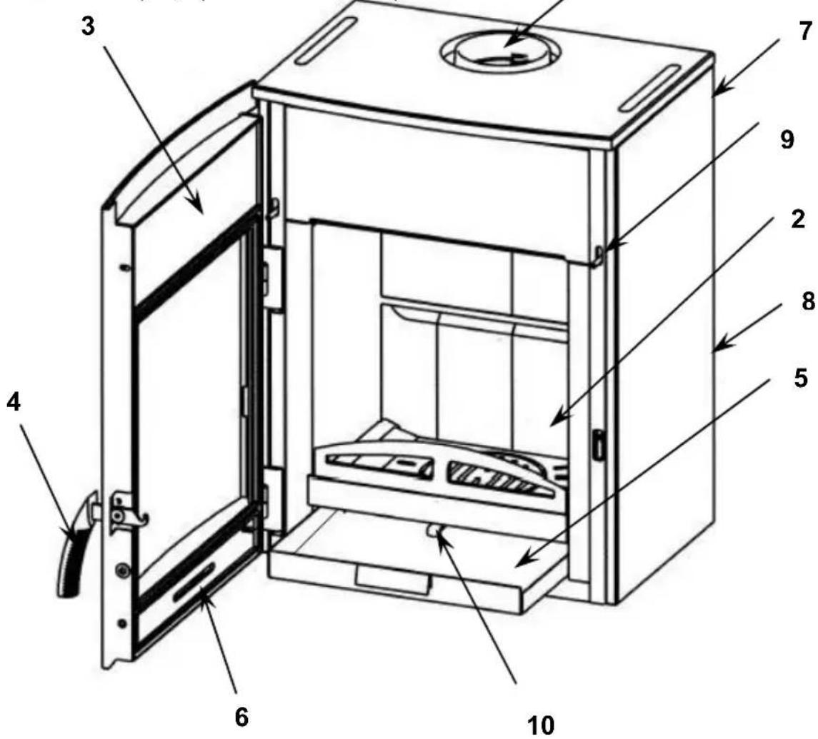 Wamsler System - a.) Fire box complete - 1