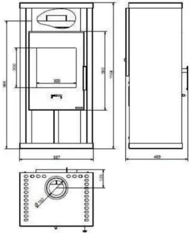 Wamsler Pluto - Plans avec les dimensions - 12