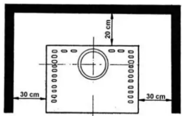 Wamsler KF 198 55 - Geräteabstände - 2