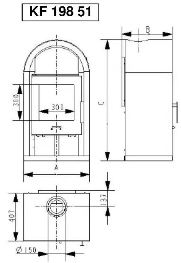 Wamsler KF 198 55 - Disegni dimensionalati dati - 2