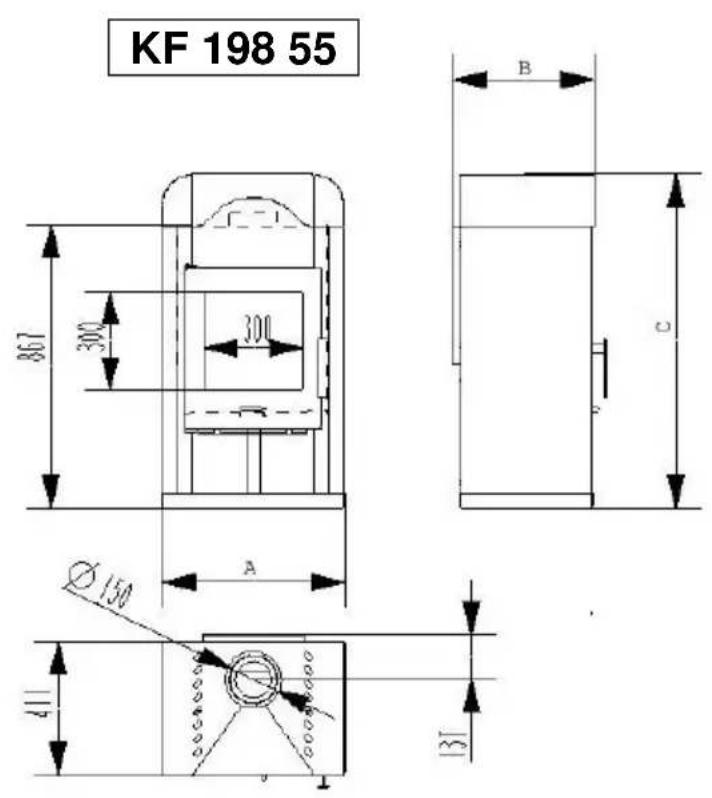 Wamsler KF 198 55 - Maßzeichnungen - 4