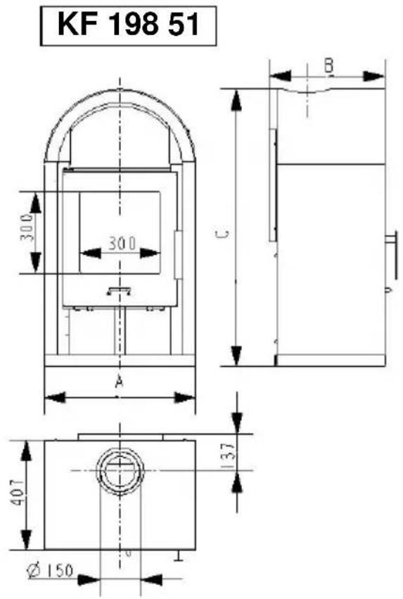 Wamsler KF 198 50 - Disegni dimensionali e dati - 2