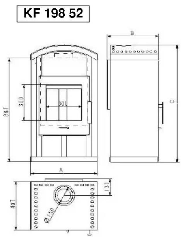 Wamsler KF 198 51 - Plans avec les dimensions - 3