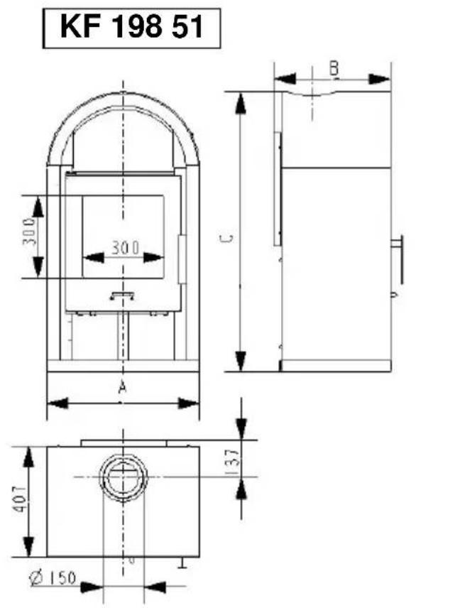 Wamsler KF 198 52 - Plans avec les dimensions - 3