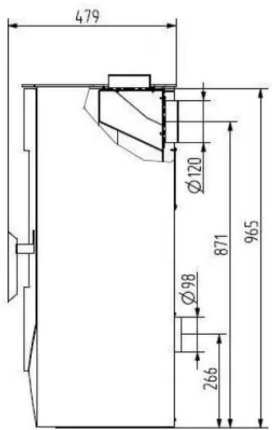 Wamsler Boston - Plans avec les dimensions - 3