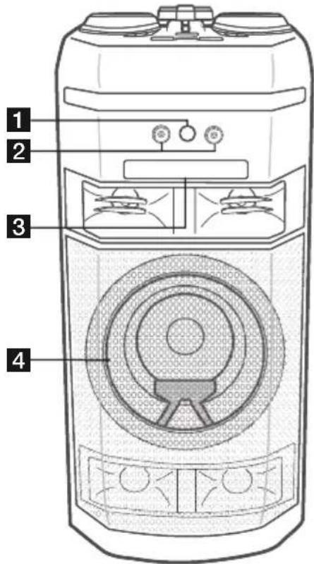 LG XBOOM OK55 - Panneau avant / Panneau arrêté - 1