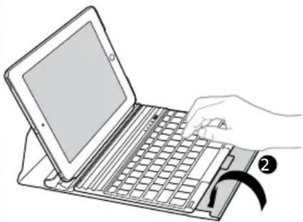 KENSINGTON KeyFolio Exact Plus - Połozenia podstawka na dIonie - 2