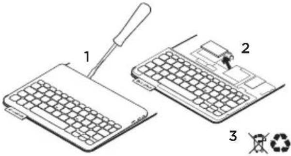 LOGITECH Keyboard Folio mini - Aktuentsorgung - 1