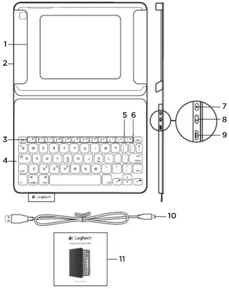 LOGITECH Keyboard Folio mini - 1
