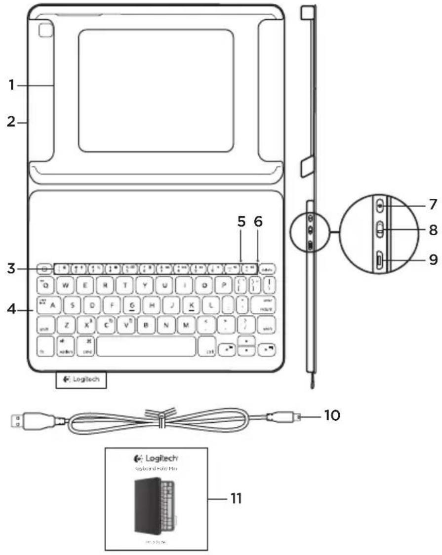 LOGITECH Keyboard Folio mini - 1