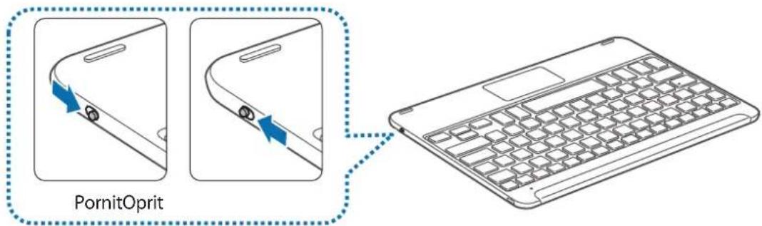 SAMSUNG EJFT810UWE - Pornirea Şi oprirea tastaturii - 1