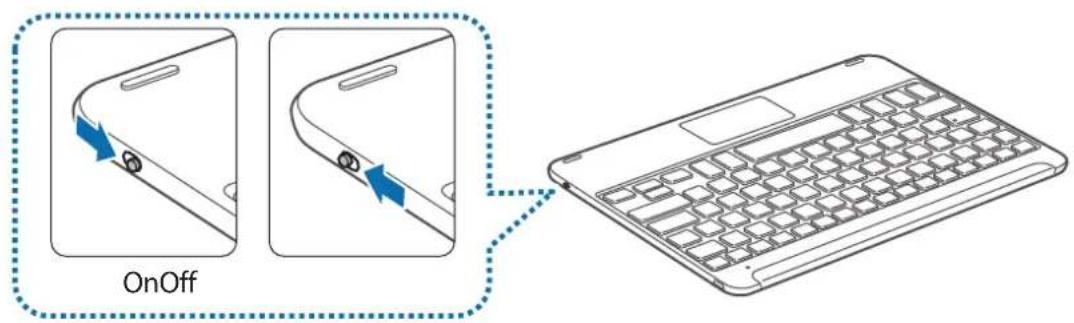 SAMSUNG EJFT810UBE - Turning the keyboard on and off - 1