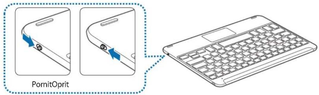 SAMSUNG EJFT810UBE - Pornirea Şi oprirea tastaturii - 1