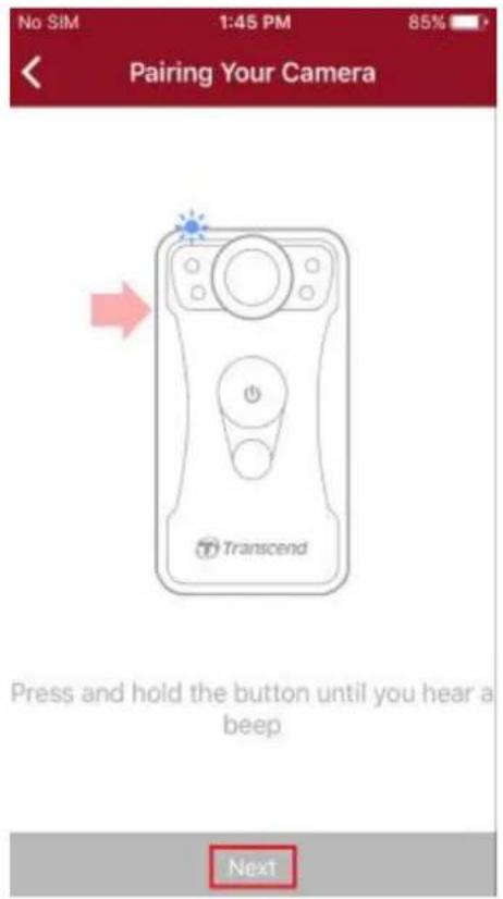 TRANSCEND DrivePro Body 30 - 6-2 Connexion à l'application DrivePro™ Body App - 5