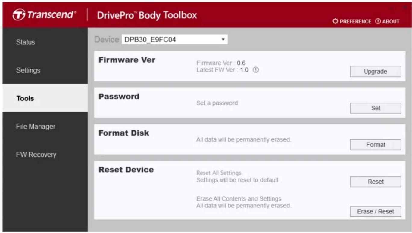 TRANSCEND DrivePro Body 30 - 7-3 Outils - 1