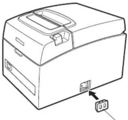 CITIZEN CTS310II - Fixation du capot du commutateur d'alimentation - 1