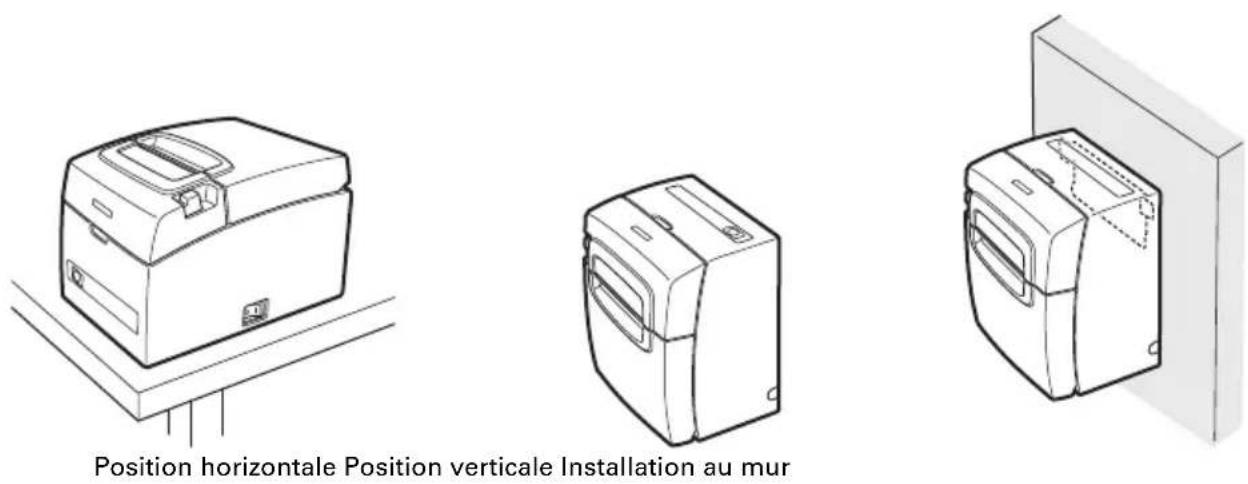 CITIZEN CTS310II - Précautions pour l'installation de l'imprimante - 1