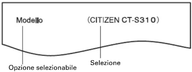 CITIZEN CTS310II - Modalità Quick setting - 1