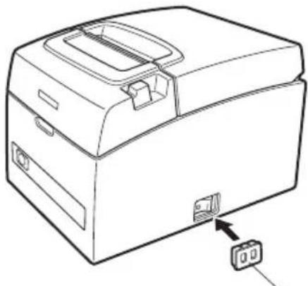 CITIZEN CTS310II - Colocación de la tapa del interruptor de alimentación - 1