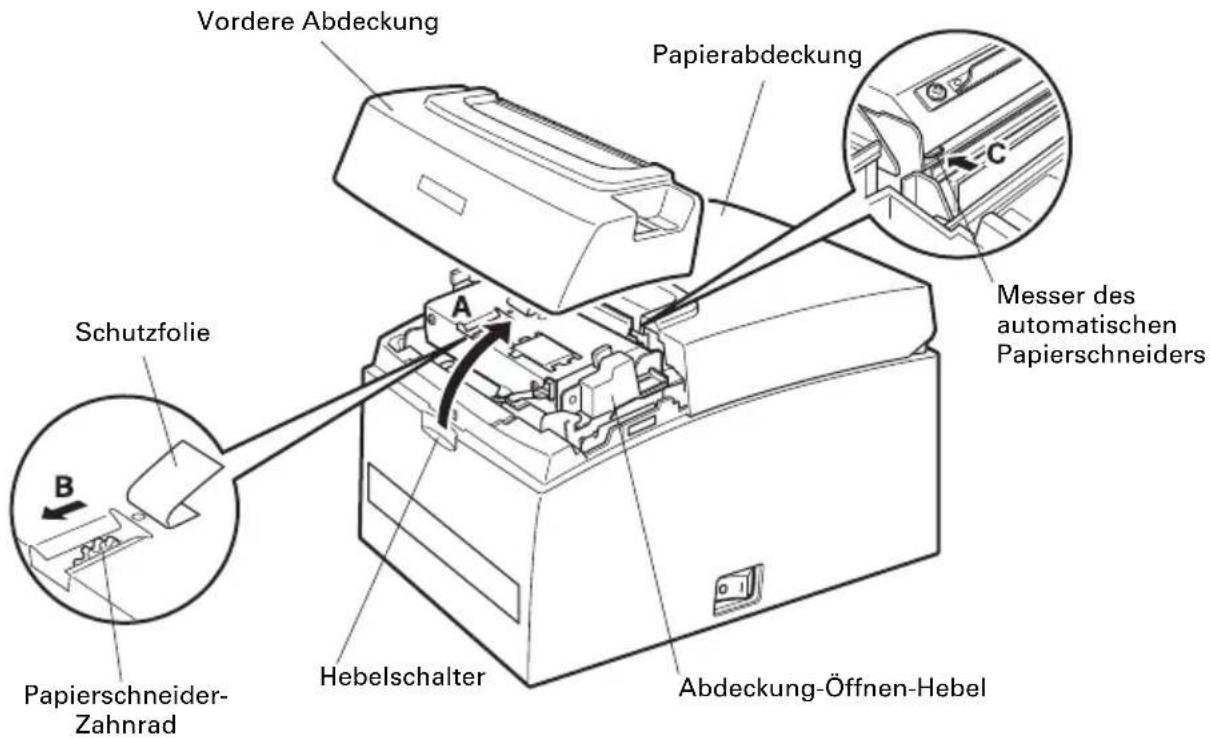 CITIZEN CTS310II - Beheben einer Cuttersperre (2) - 1