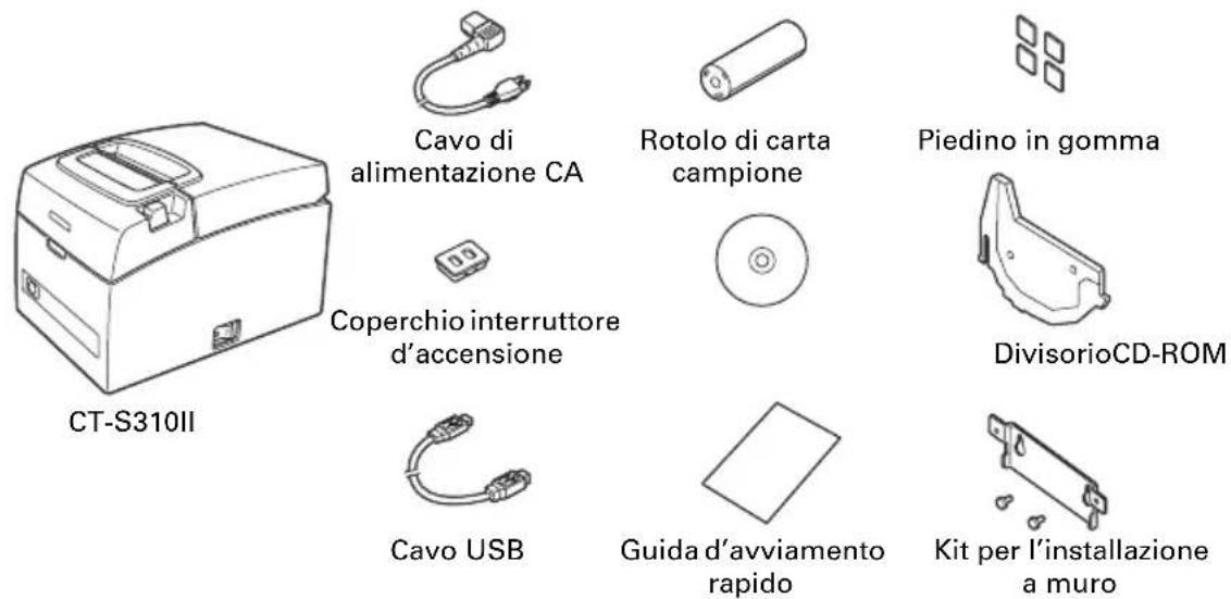 CITIZEN CTS310II - Rimozione dell'imballo - 1