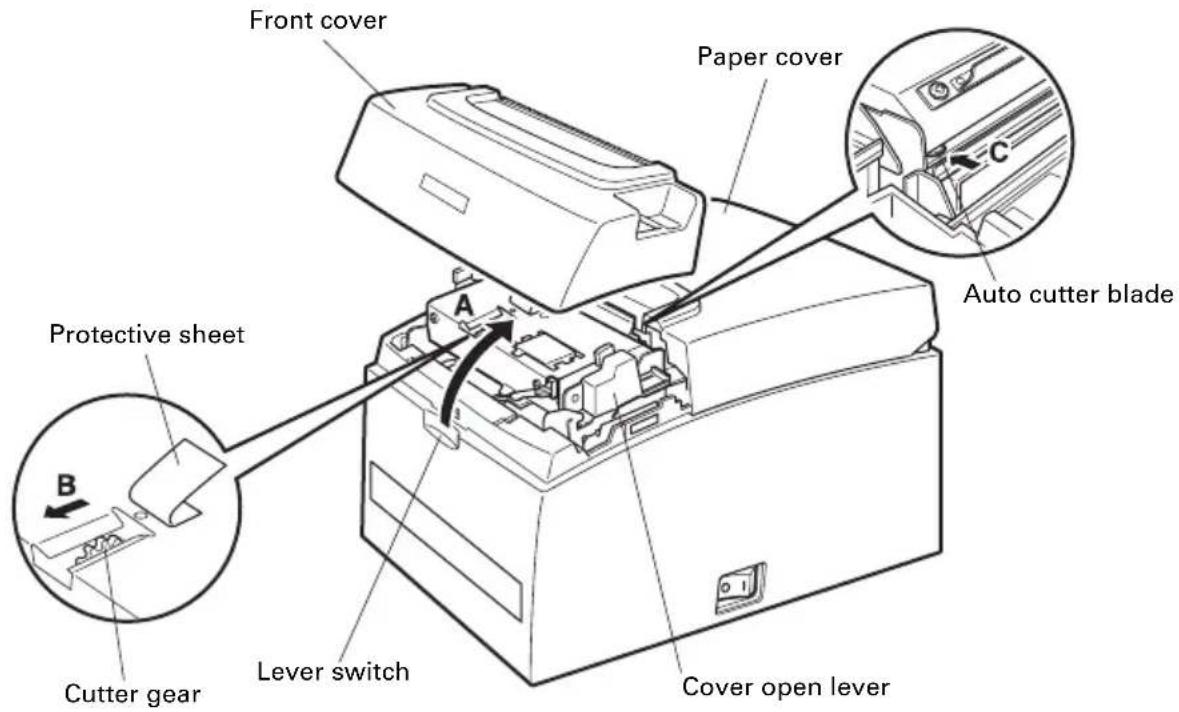 CITIZEN CTS310II - Clearing a Cutter Lock (2) - 1