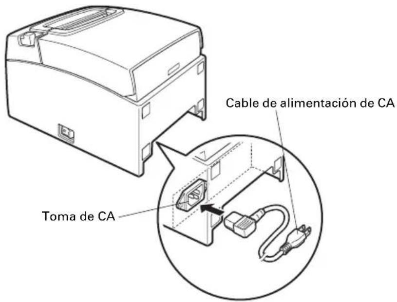 CITIZEN CTS310II - Conexión del cable de alimentación de CA - 1