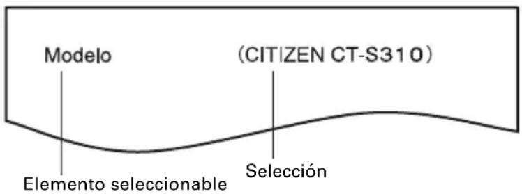 CITIZEN CTS310II - Modo de configuración rápida - 1
