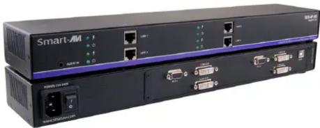 Smart-AVI SDX4PRX - SUPER RANGE HDBaseT QUAD DVI-D, DUAL RS232, AUDIO, AND USB KEYBOARD AND MOUSE EXTENDER - 1