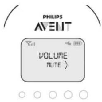 PHILIPS AVENT SCD725 - Setarea nivelului de volum - 1