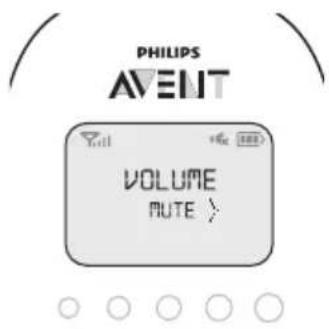 PHILIPS AVENT SCD725 - Einstellen der Lautstärke - 1