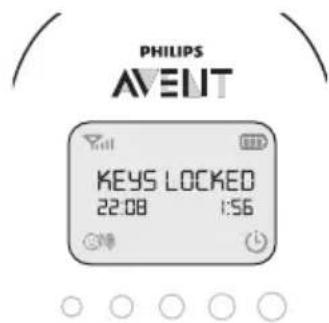 PHILIPS AVENT SCD725 - Zaklepanje tipk - 1