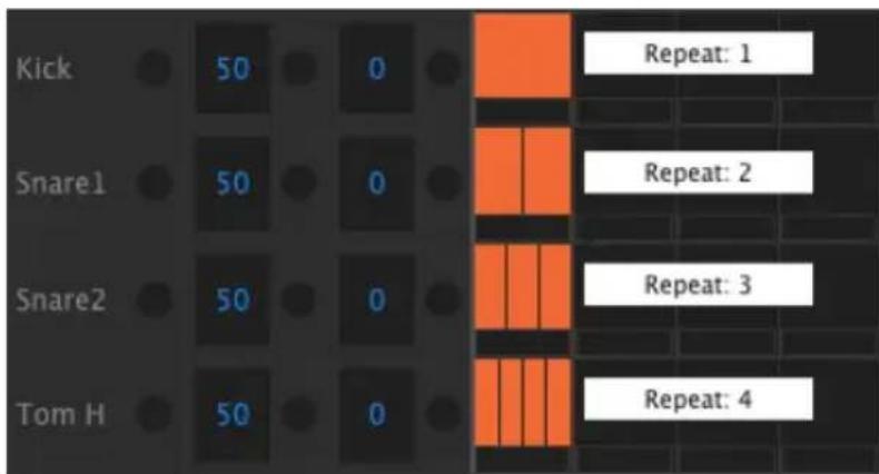 Arturia DrumBrute Impact - Entrer/modifier une répétition de pas - 1