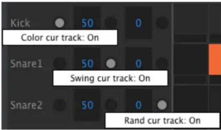 Arturia DrumBrute Impact - Les réglages du bouton Current Track - 1