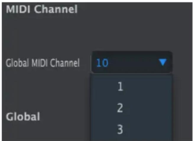 Arturia DrumBrute Impact - MIDI Channel - 1