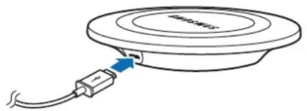 SAMSUNG Wireless Charging Pad EPPG920 - Usando o carregador sem fio - 1