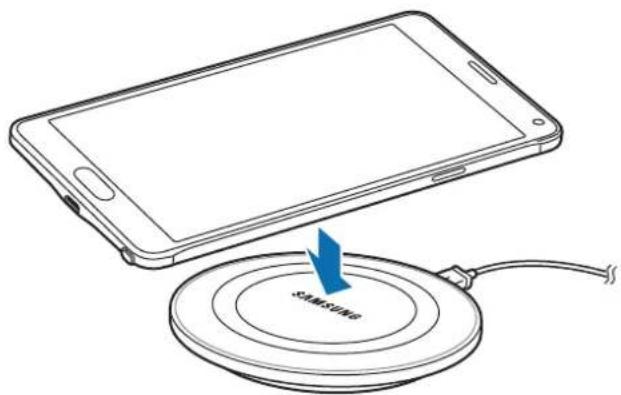 SAMSUNG Wireless Charging Pad EPPG920 - Usando o carregador sem fio - 2