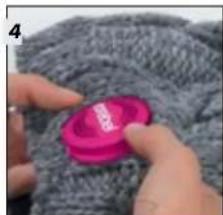 earebel KnitKit Strickset - Inserting Headphones - 4