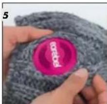 earebel KnitKit Strickset - Koptelefoon aanbrengen - 5