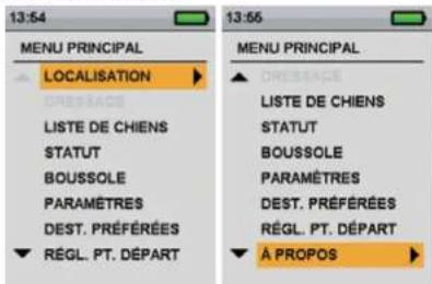 SportDOG TEK 1.0 - MENUPRINCIPAL - 1